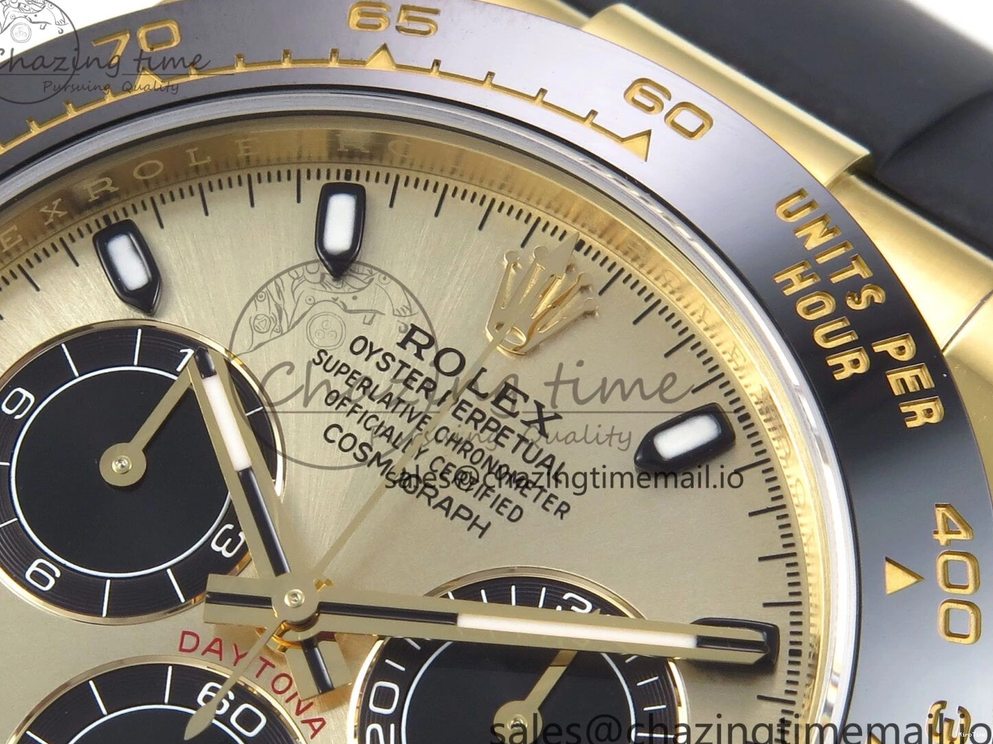MiroTime 0901 Daytona 116518 VSF 1:1 Best Edition 904L Steel YG Dial on Oysterflex Strap DD Sustainable 1003